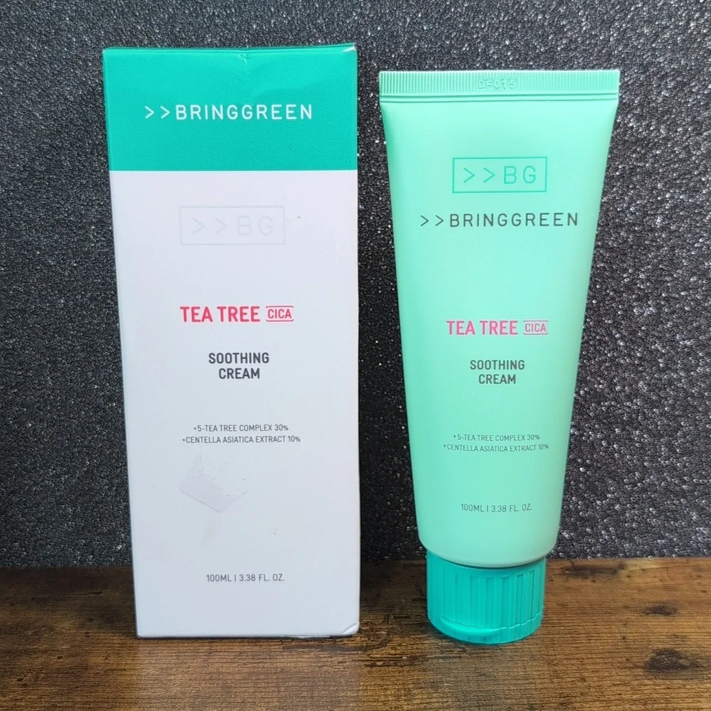 BRING GREEN Tea Tree Cica Soothing Cream 100ml 3.38oz NEW
